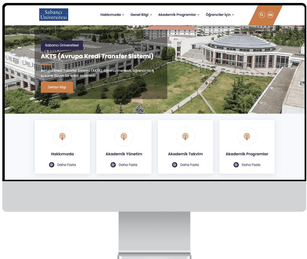 Sabancı Üniversitesi ECTS Website